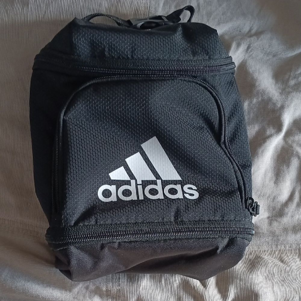 NWOT Adidas Black Linch Bag with White Logo